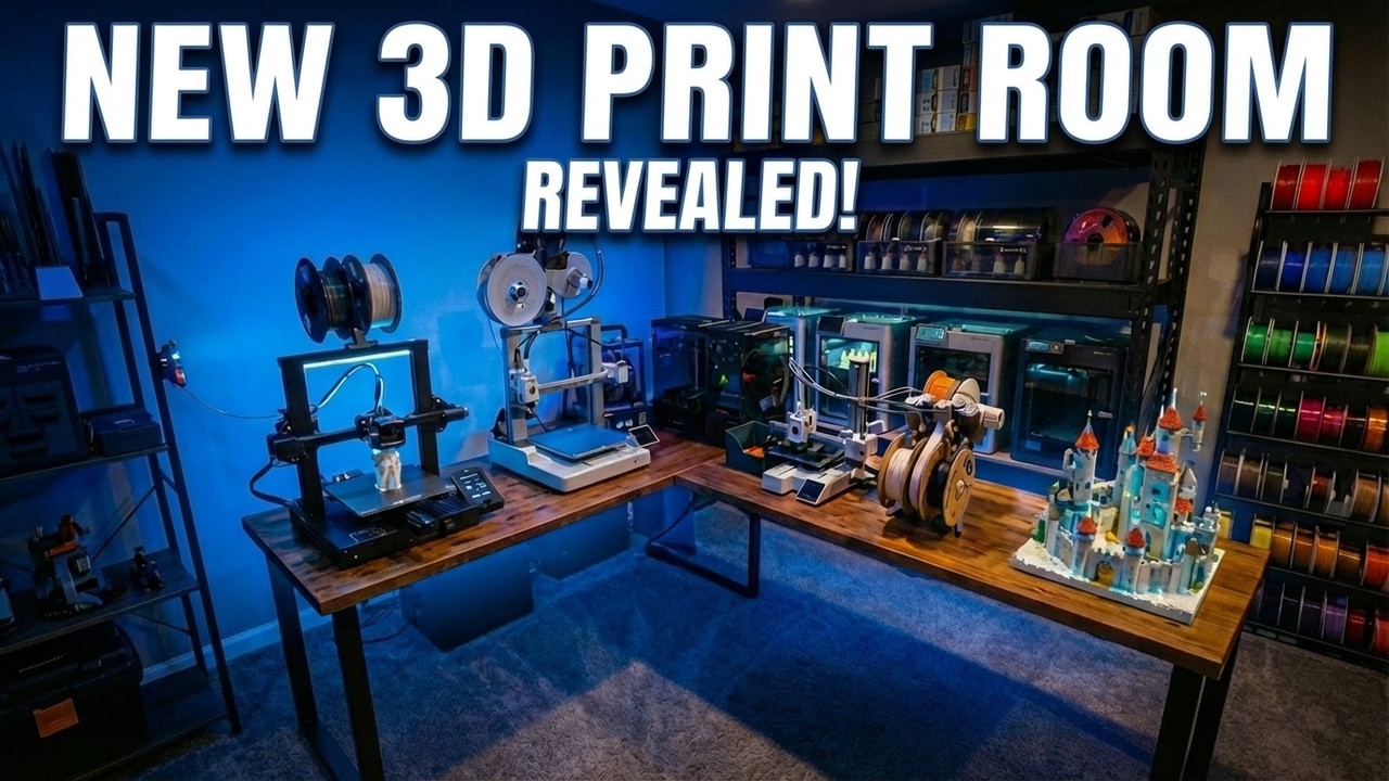 The New 3D Print Room Setup - 3D Print Business