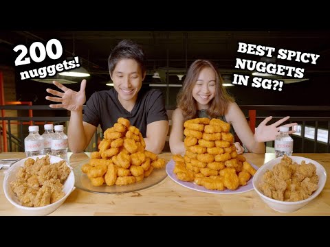 200 SPICY NUGGETS CHALLENGE ft Megan Chia!   BEST Spicy Nuggets in Singapore!   GIVEAWAY At The End!