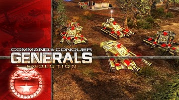 Command & Conquer Generals Zero Hour Evolution | China 2 vs 4 Brutals