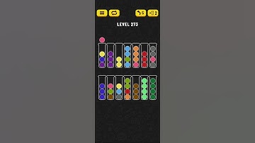 Ball Sort - Color Puzzle Game - Level 273 - Walkthrough SOLVED by RobotPlayer AI!!!