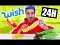 Je mange quavec des objets de cuisine wish pendant 24h  partie 3