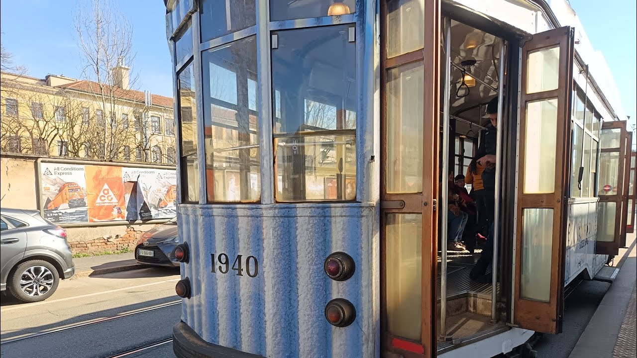 ATM Milano Tram 1 (Carrelli 1928 1940) - Da Roserio (Ospedale Sacco) a P.le Santorre di Santarosa
