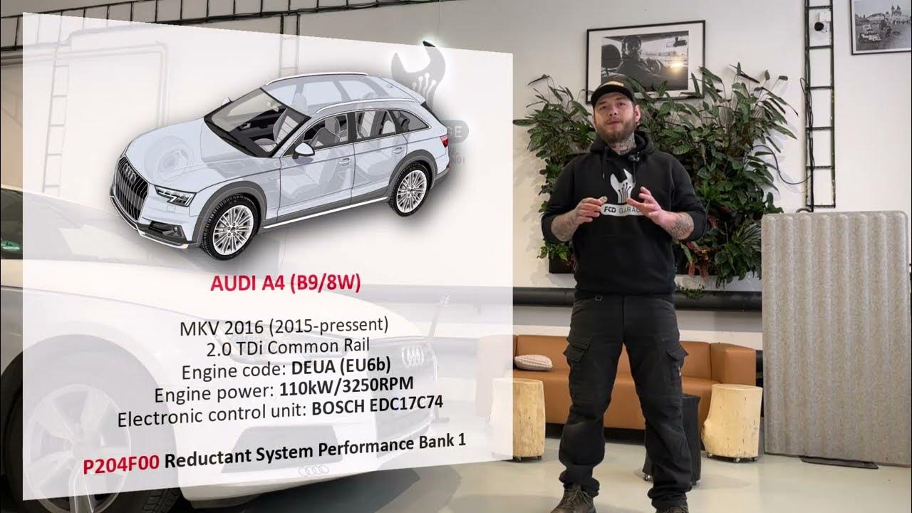AUTORIZÁK NEVÍ NEBO NEPOVÍ?! Audi A4 B9 2.0 TDi DEUA 2016 – P204F – SCR