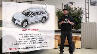 AUTORIZÁK NEVÍ NEBO NEPOVÍ?! Audi A4 B9 2.0 TDi DEUA 2016 - P204F - SCR/AdBlue - FAULT
