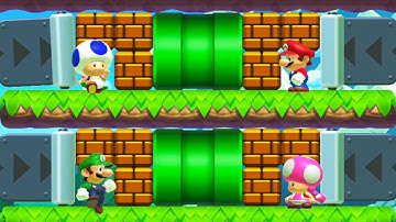 Clutching Wins in 1v1v1v1 Mario Maker Multiplayer Versus
