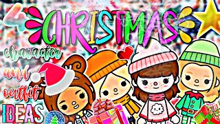 🌿4 Christmas Character and Outfit Ideas🎄🎅🏼💝FREE TO USE|Toca Cherry 🍒 screenshot 4