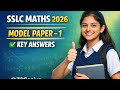 🔥🔥 10th Standard  Maths Model Paper-1(Karnataka State Board- 2026) | Key Answers OUT! | Score Well 