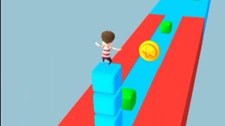 Cube Stacker Surfer 3D Gameplay Walkthrough Part 1Android ll cube stacker 3d ll Mobile Game screenshot 5