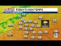 Sunshine and low humidity dominate the forecast