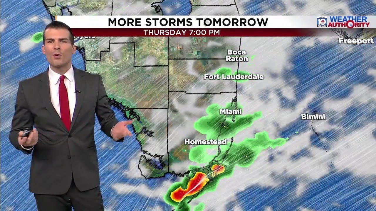 South Florida to get more rain through Thursday - YouTube