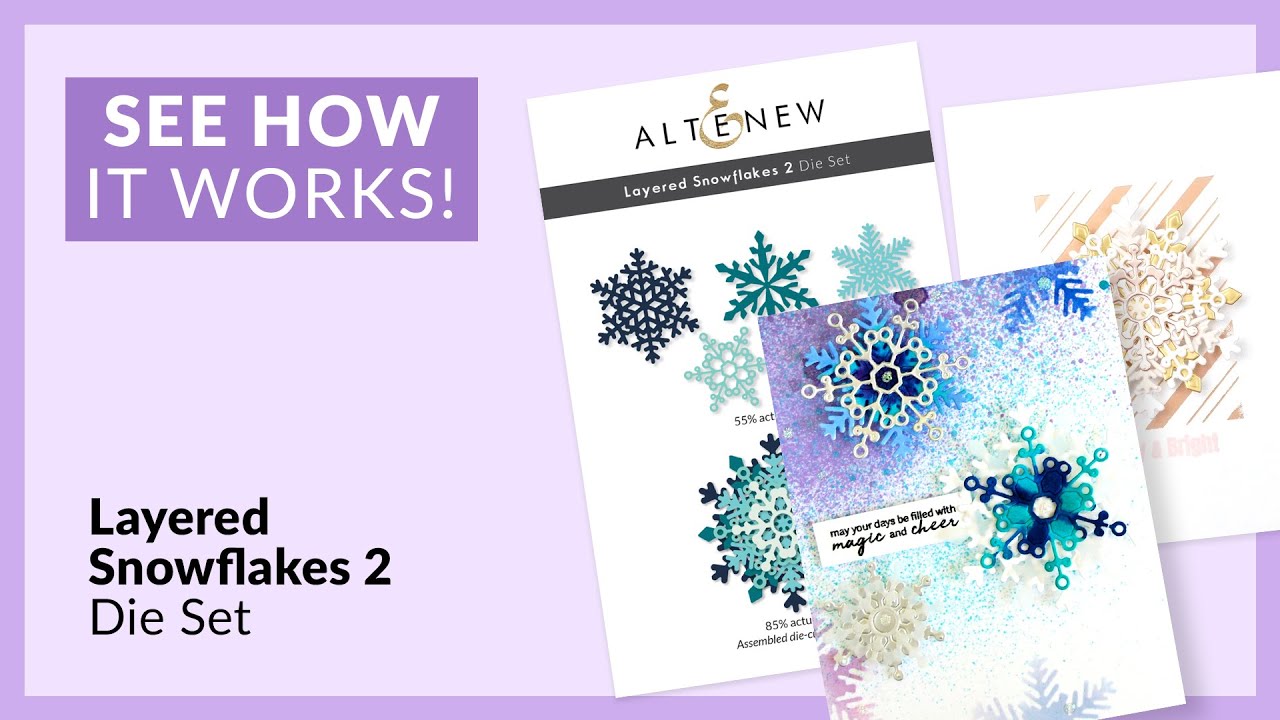 Snowflake Elements Iridescent Embellishments - Spellbinders Paper Arts