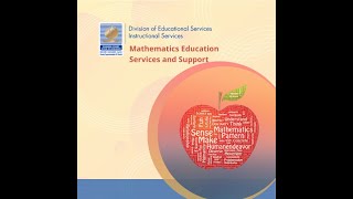 RCOE Instructional Services in Mathematics Education Program