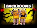 ПОБЕГ ИЗ BACKROOMS! Я ПОПАЛ В ЗАКУЛИСЬЕ… НУБ И ПРО ВИДЕО ROBLOX The Backrooms