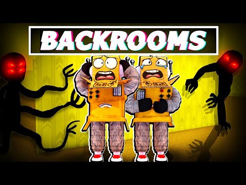 ПОБЕГ ИЗ BACKROOMS! Я ПОПАЛ В ЗАКУЛИСЬЕ… НУБ И ПРО ВИДЕО ROBLOX The Backrooms