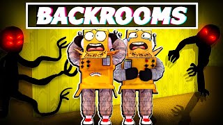 ПОБЕГ ИЗ BACKROOMS! Я ПОПАЛ В ЗАКУЛИСЬЕ… НУБ И ПРО ВИДЕО ROBLOX The Backrooms