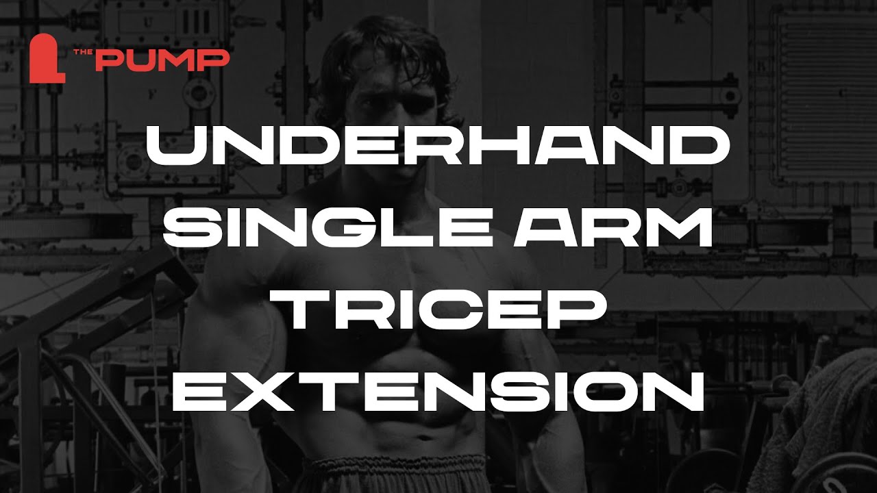 Underhand Single Arm Tricep Extension YouTube