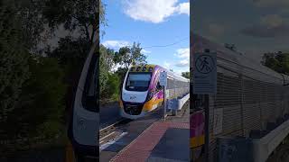 2 V/line trains At Seymour station in Victoria