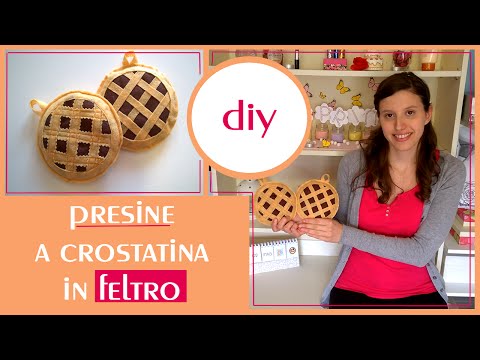 Diy presine in feltro fatte a mano//crostatine al cioccolato//collab. PURCHE' SIA FATTO A MANO