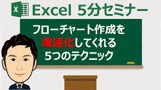 【図解】Excel（エクセル）のフローチャート作成を爆速化してくれる5つのテクニック