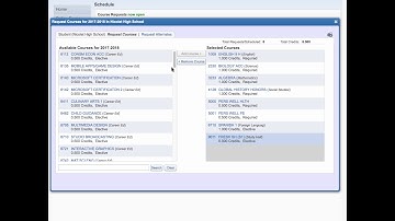 Selecting Courses in Skyward
