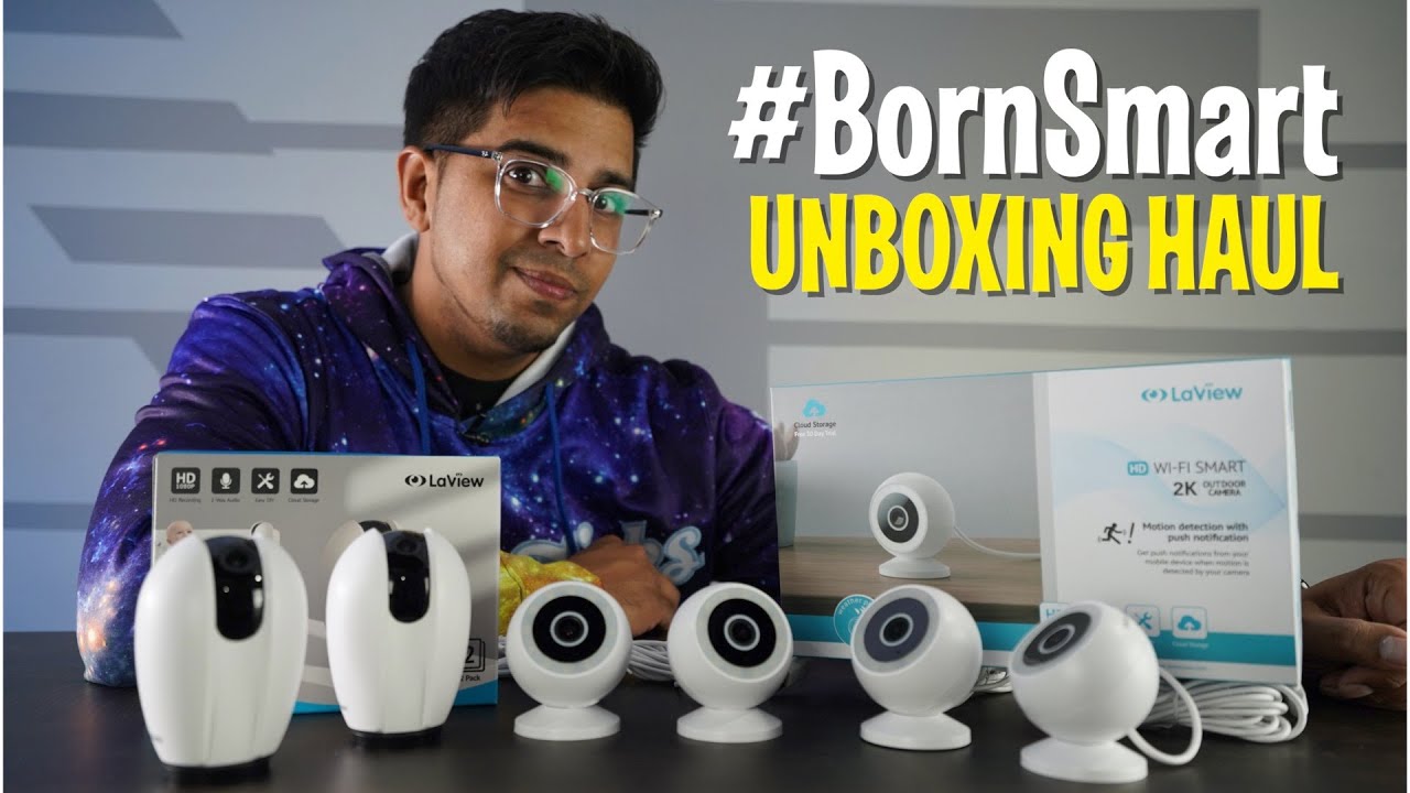 UNBOXING HAUL - LaView Security Cameras - Outdoor & R3 PT Review #BornSmart  