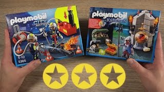 Playmobil KNIGHTS &amp; Firefighters City Action (3 SETS Unboxing)