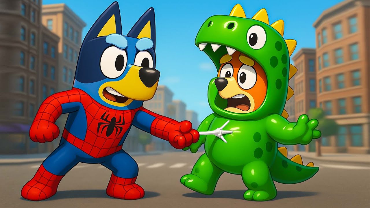 Spider-Man Bluey vs Dinosaur Bingo! 🕷️🦖 Fun Dinosaur Park Adventure | Bluey Funny Animation