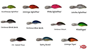 New color patterns for PICO Lures INT Crankbaits