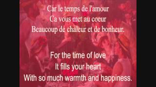 Le Temps de l'Amour - Franoise Hardy (lyrics and translation)
