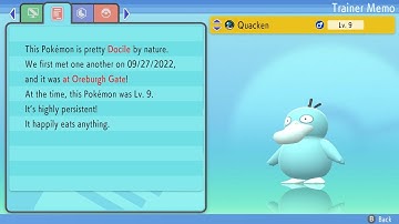 (DTQ#2) Shiny Psyduck in Shining Pearl after 3458 re
