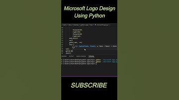 Make Microsoft Logo In Python | #pythonturtle #python #pythonstatus #shorts
