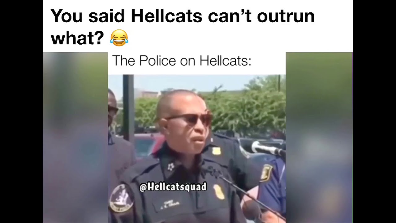 Hellcat outruns helicopter 😂 - YouTube