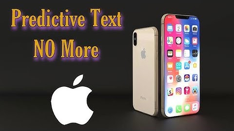How to turn off Predictive text in Iphone 6