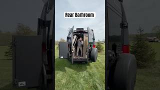This van has a folding bed and rear bathroom!