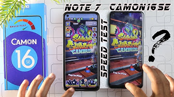 Tecno Camon 16 Se Vs Infinix Note 7 Speed Test | Note 7 Speed Test With Camon 16 Se | Results?