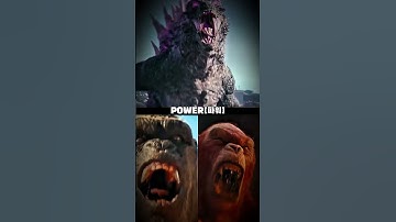 Supercharged Evolved Godzilla vs Kong[Beast Glove]&Skar King[Whiplash] #shorts #godzilla #edit