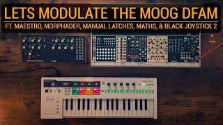 Let's Modulate the Moog DFAM ft. Maestro, Morphader, Maunaul Latches, Maths & Black Joystick 2