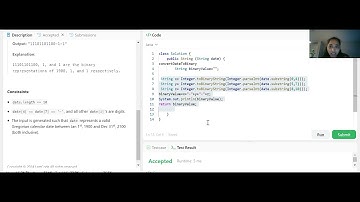 Convert Date to Binary | Leet code #programming #javaprogramming #date2binaryconversion