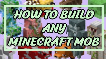 How To Build Any Minecraft  Mob Statue - Minecraft Tutorial -  Java - Bedrock