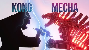Kong 2022 vs Mechagodzilla 2022 - People Playground 1.24