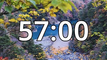 57 Minutes Autumn/Fall Countdown Timer With Music and Alarm (Simple Beep)