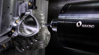 60 HP Makino | Incredible Machining on Titanium Aerospace Part | OptiRough