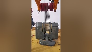 Crane hook installation process- Good tools and machinery make work easy
