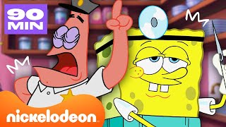 Tous les emplois de Bob l'éponge et Patrick | Compilation de plus de 60 minutes | Nickelodeon France