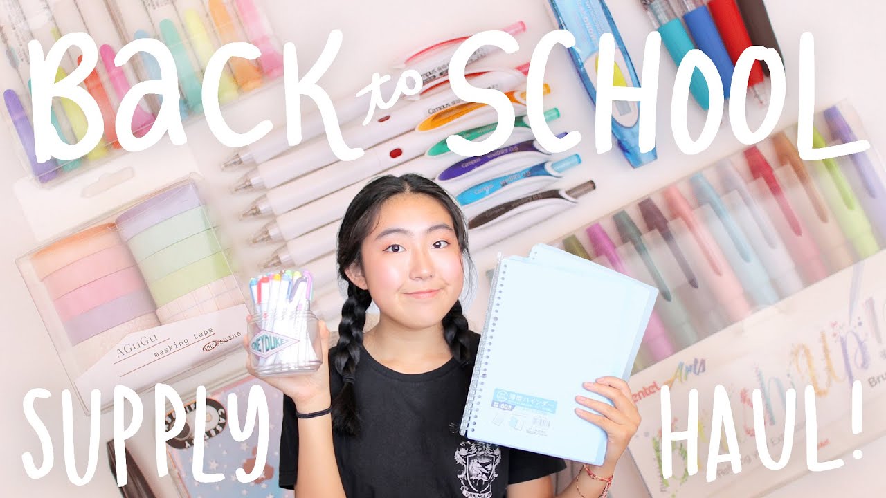 stationery haul for my first year of online college 🎒 also a giveaway owo