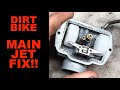Changing The Main Jet To Fix A Poorly Running Dirt Bike Changing The Main Jet To Fix A Poorly Running Dirt Bike