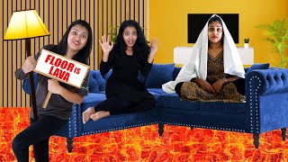 THE FLOOR IS LAVA CHALLENGE | EXTREME FUNNY 😂 | PULLOTHI screenshot 3