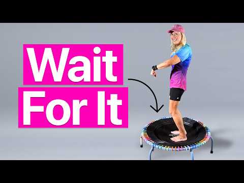 5 EASY Standing Pilates Moves That Feel Amazing on a Rebounder (Try #3 First)