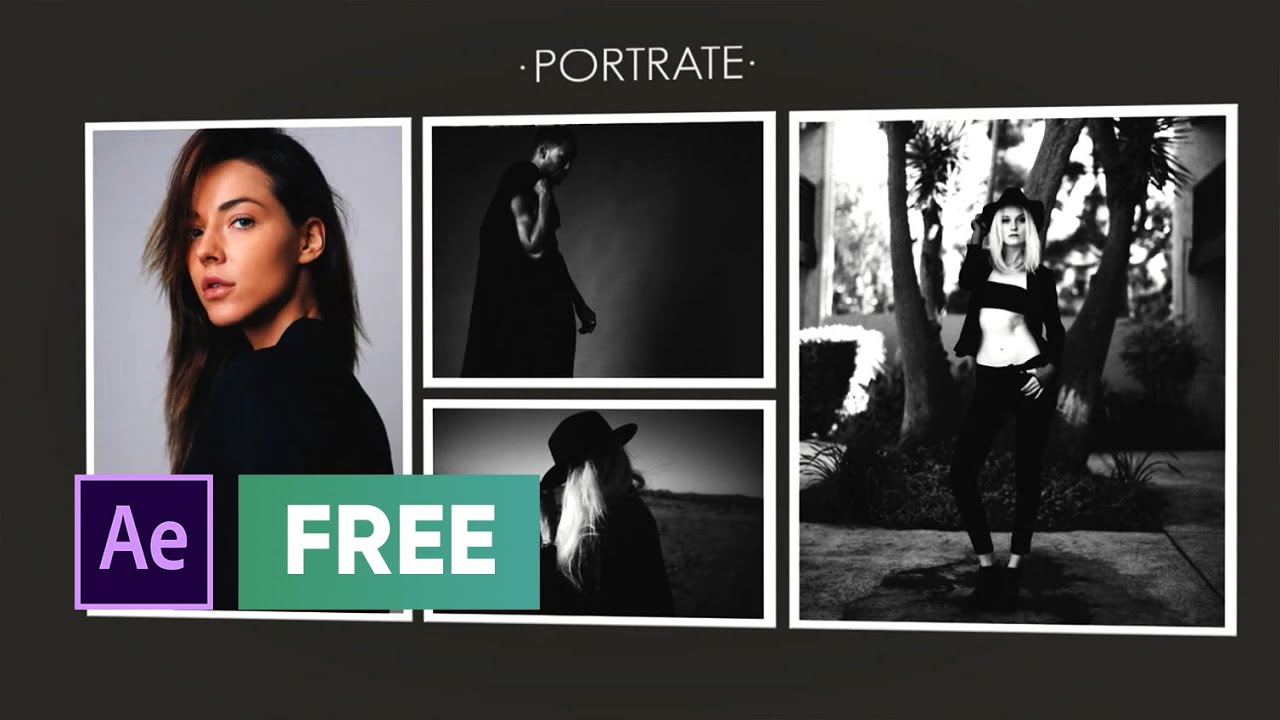 FREE After Effects Template Elegant Portfolio YouTube