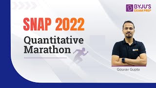 SNAP 2022 Quantitative Aptitude Marathon | Target SNAP Quantitative Aptitude Section #snap2022